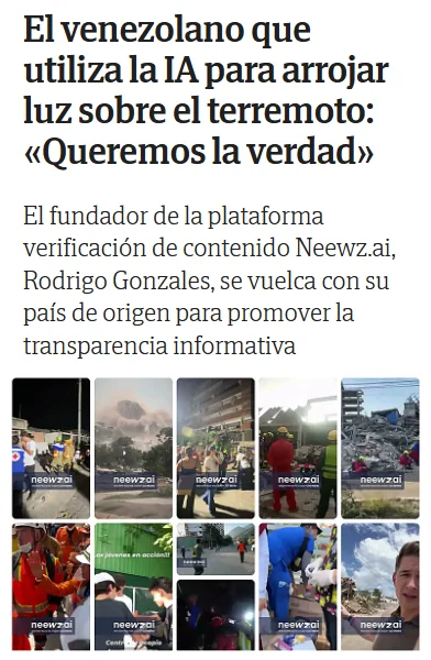 Cobertura de neewz.ai en El Correo